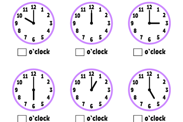 Telling Time Worksheet 2