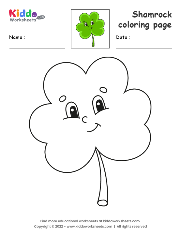 Shamrock coloring page