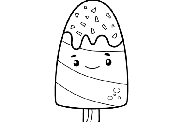 Ice cream coloring page