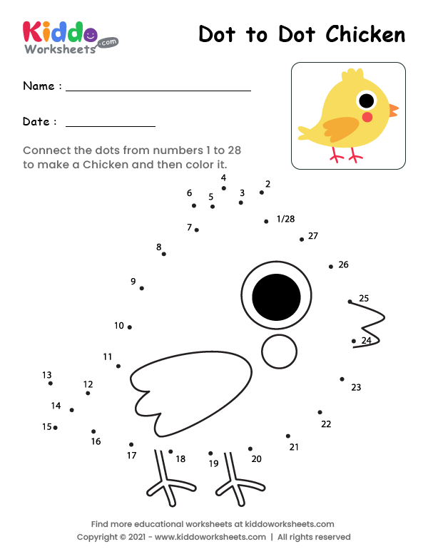 Dot to Dot Chicken