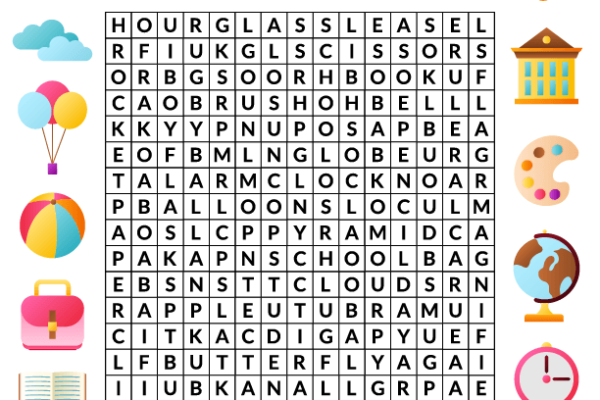 Back to School Word Search puzzle