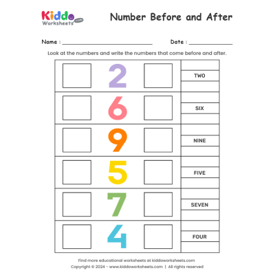 Before and After Number