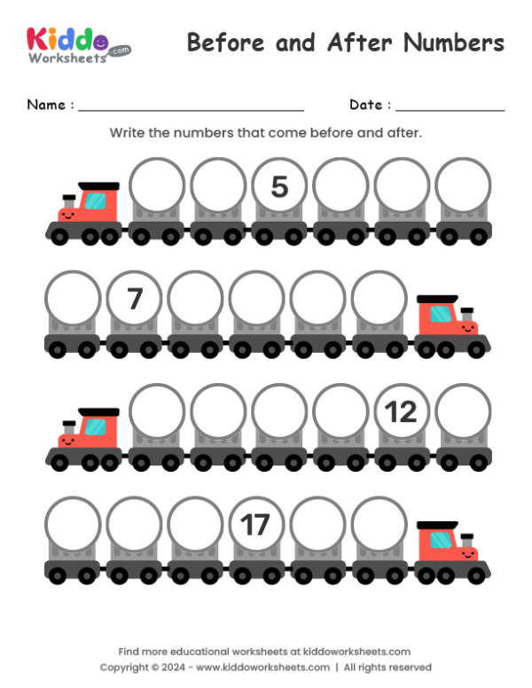 Before and After Numbers