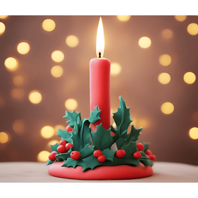 Christmas Candle Sliding Puzzle