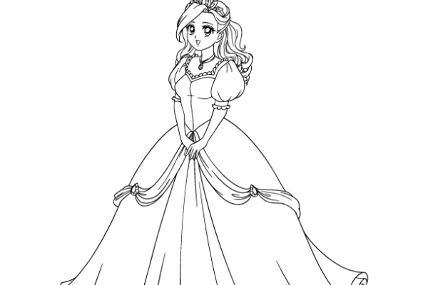 Cinderella coloring page