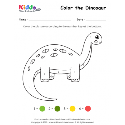 Color the Dinosaur 3