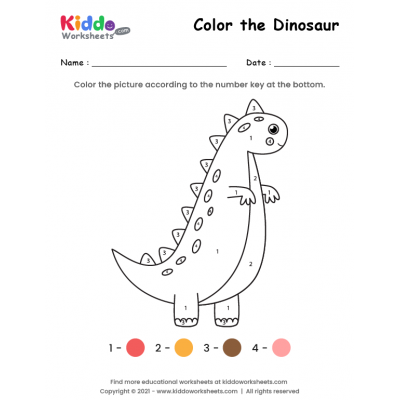 Color the Dinosaur 4