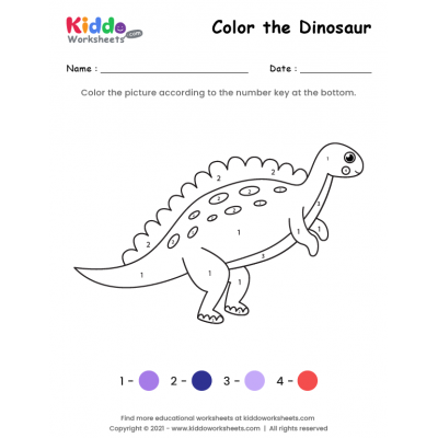 Color the Dinosaur 6