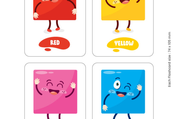 Flash cards of colors