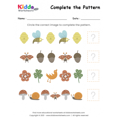 free printable pattern worksheets kiddoworksheets