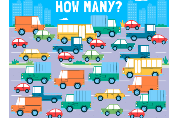 Counting Vehicles Worksheets