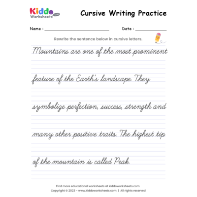 Free Printable Cursive Writing Worksheet 11 - kiddoworksheets