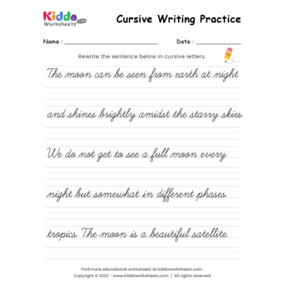 Free Printable Cursive Writing Worksheet 12 - kiddoworksheets
