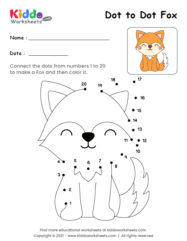 Dot to Dot Fox