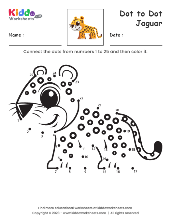 Dot to Dot Jaguar