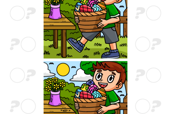 Easter Spot the Difference Worksheet