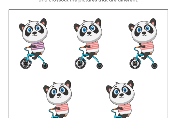 Find the same Panda Worksheet
