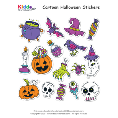 Free Printable Stickers Worksheets - kiddoworksheets