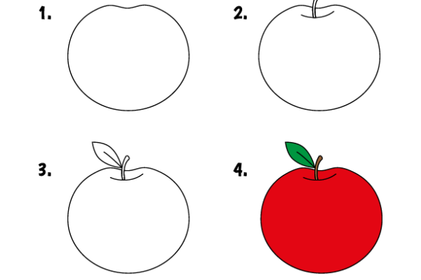 How to draw Apple worksheet