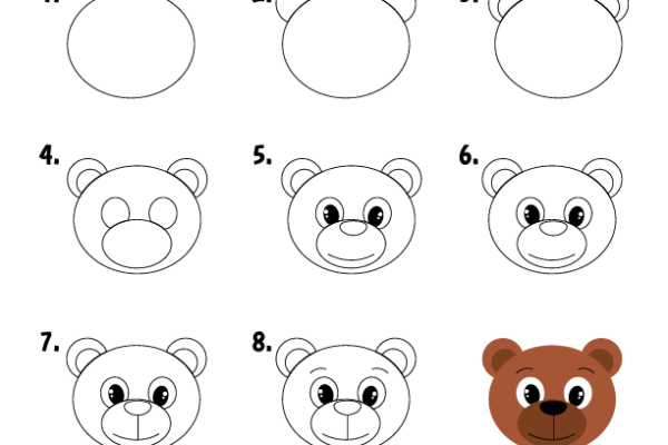 How to draw Bear worksheet