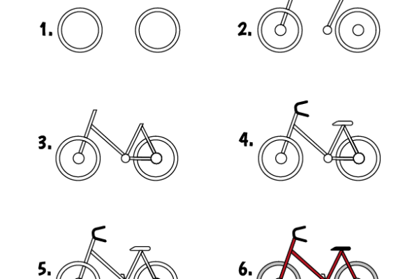 How to draw Bicycle worksheet