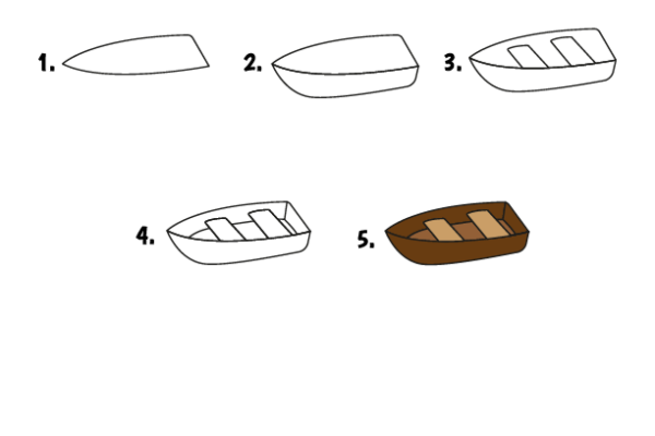 How to draw Boat worksheet