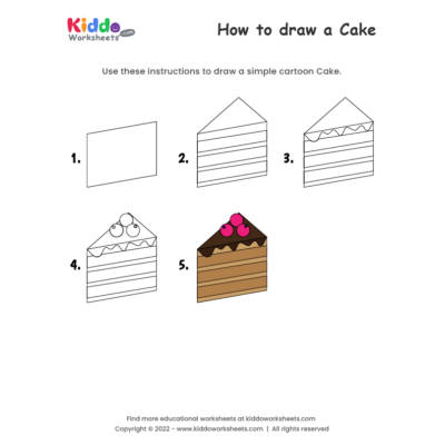 How to draw Cake