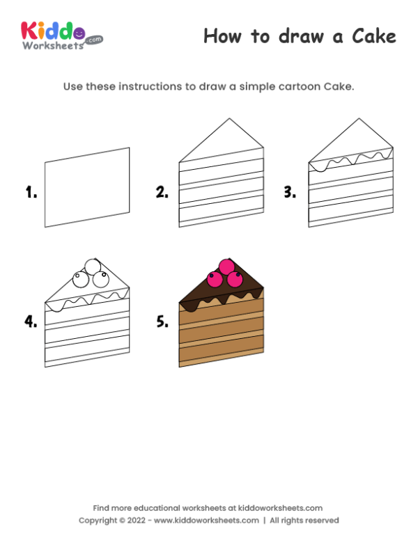 How to draw Cake