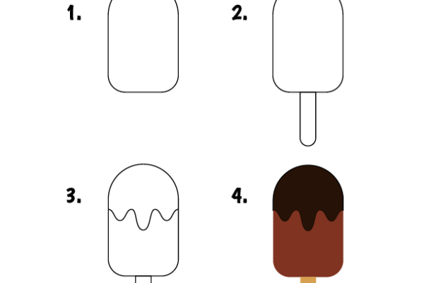 How to draw Ice cream worksheet