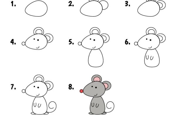 How to draw Mouse worksheet