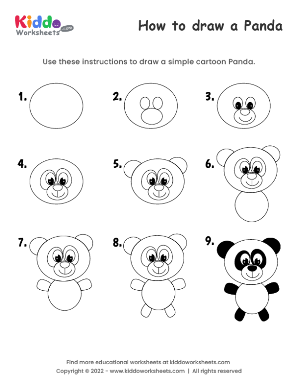 How to draw Panda