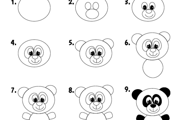 How to draw Panda worksheet