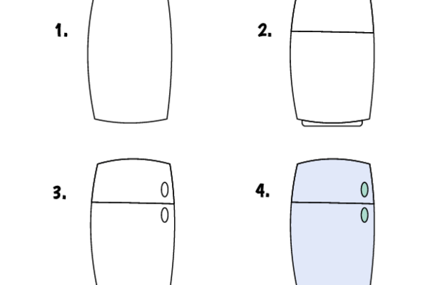 How to draw Refrigerator worksheet