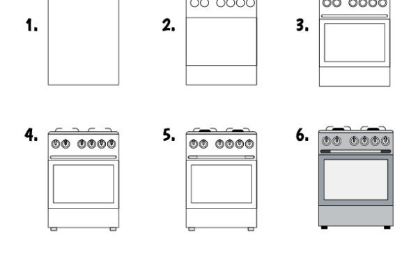 How to draw Stove worksheet