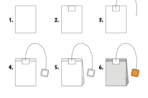 How to draw Teabag worksheet