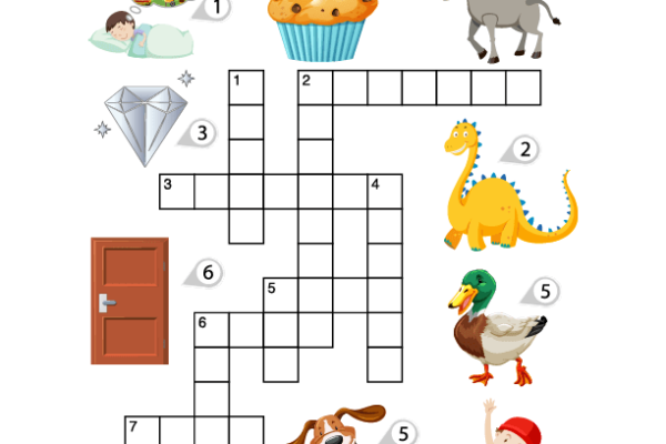 Letter D Crossword Puzzle Worksheet
