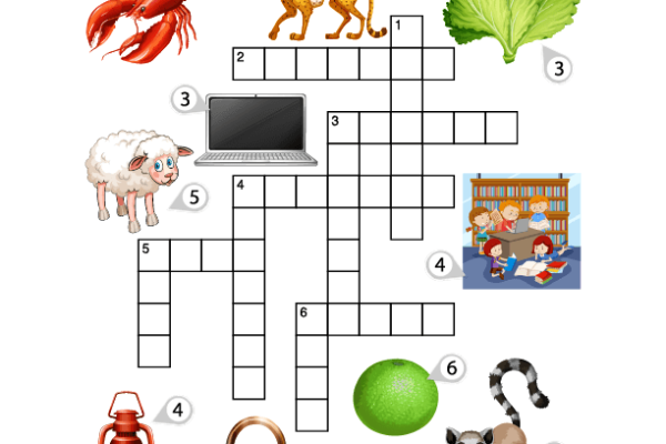 Letter L Crossword Puzzle Worksheet