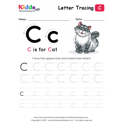 Alphabet Tracing Worksheets A-Z free Printable for Kids.