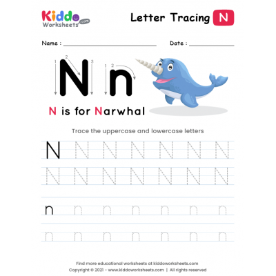 Tracing the Letter N