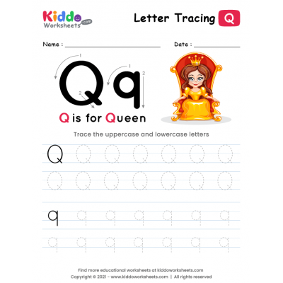 Tracing the Letter Q