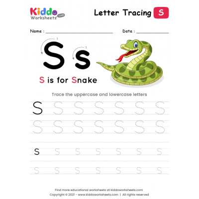 Tracing the Letter S