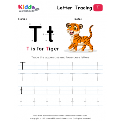 Tracing the Letter T