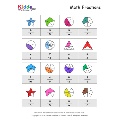 Math Fraction Worksheet