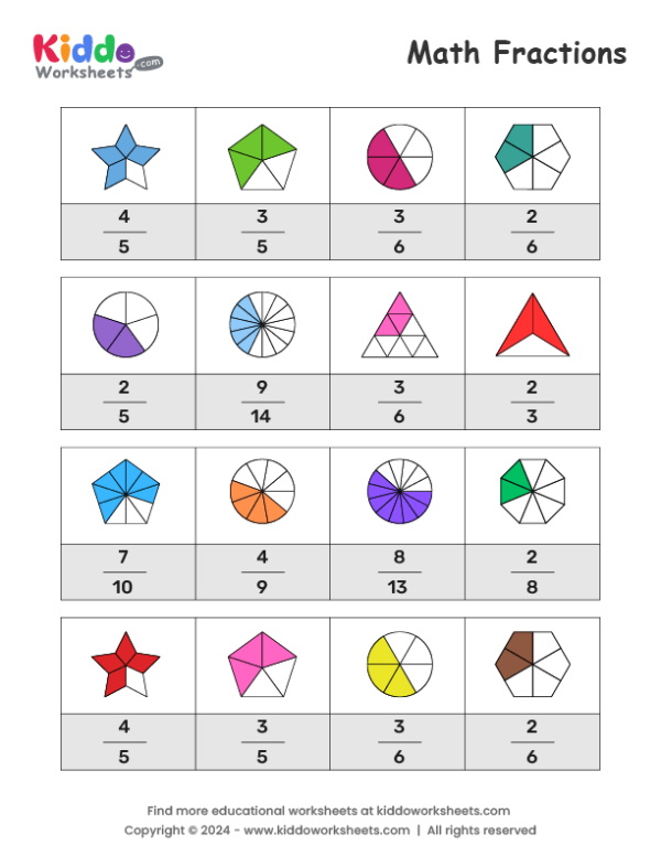 Math Fraction Worksheet