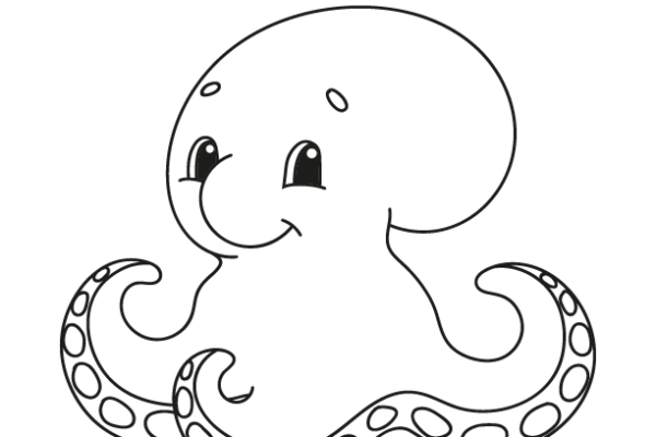 Octopus coloring page