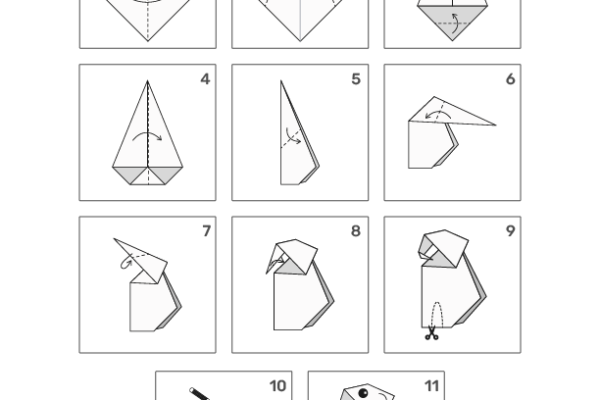 Origami Elephant Worksheet