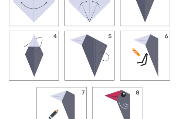 Origami Woodpecker Worksheet