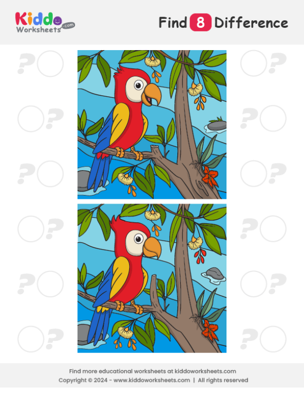 Parrot Spot the Difference