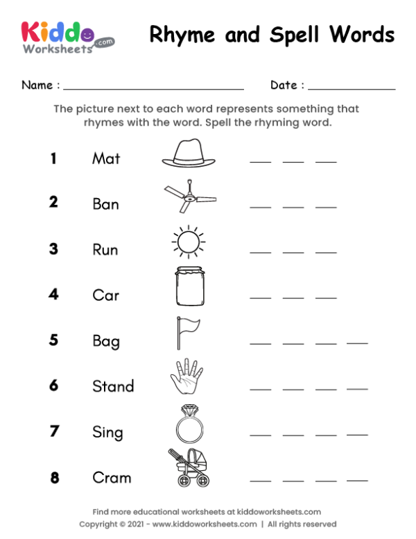 Rhyme Worksheets