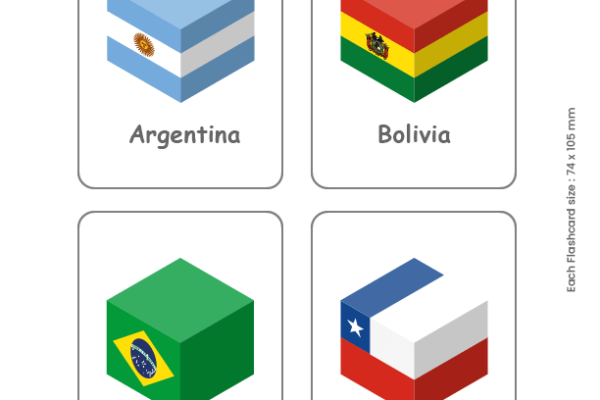 South America Country Flags Flashcards